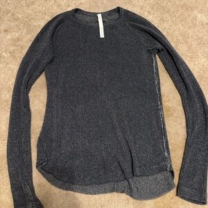 Lululemon Athletica Black and White Knit Sweater